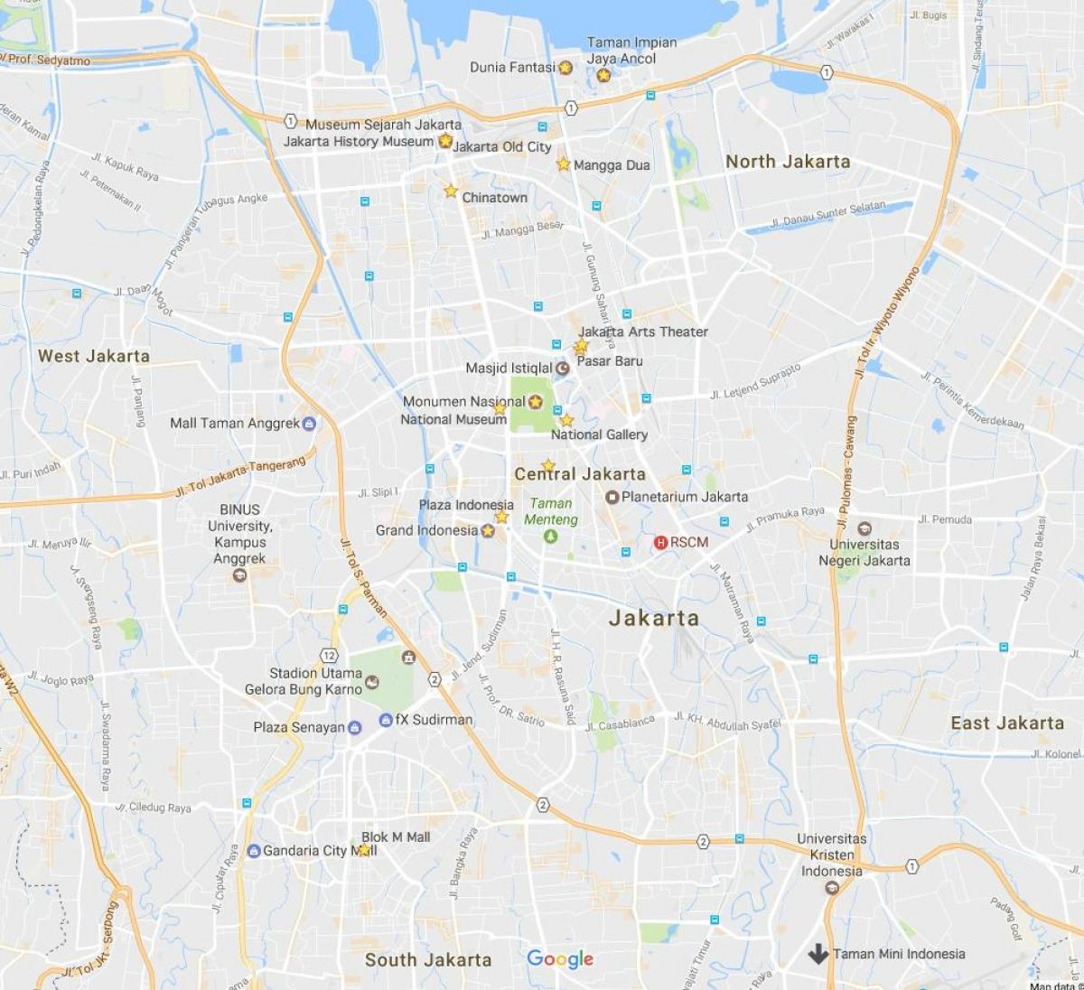 map de sant komèsyal Jakarta
