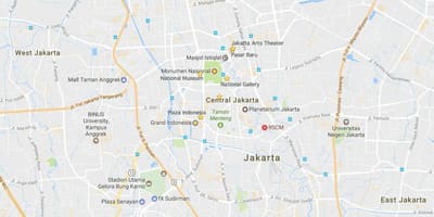 Map de sant komèsyal Jakarta